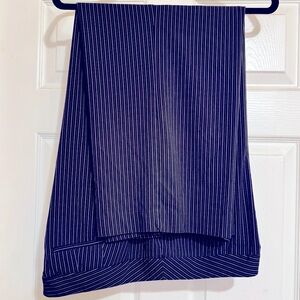 Lane Bryant Black Pinstripe Trouser Pants, Size 22S